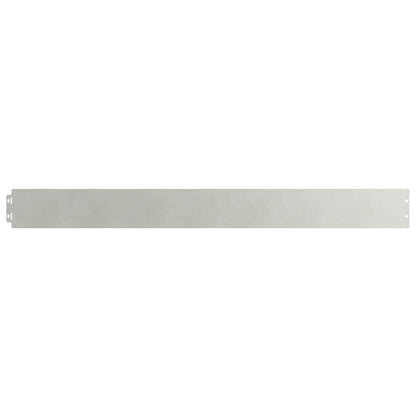 Lawn Edging 10 pcs 10 x 103 cm Stainless Steel Silver