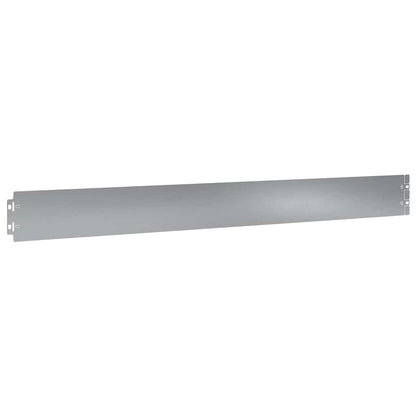 Lawn Edging 10 pcs 10 x 103 cm Galvanised Steel Silver