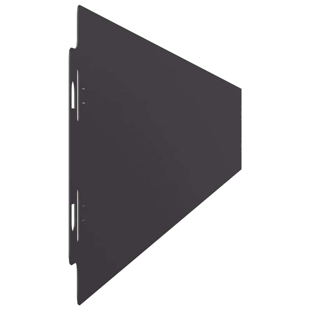 Lawn Edging 50 pcs 10 x 103 cm Cold-rolled steel Black