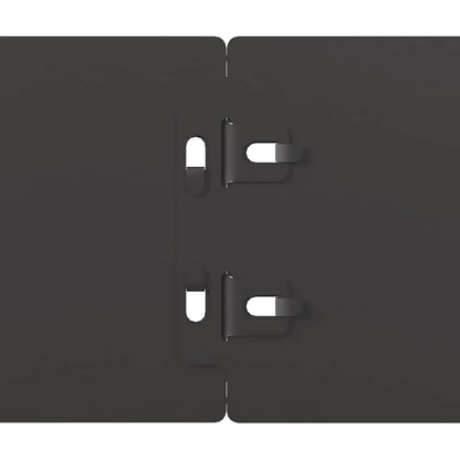 Lawn Edging 50 pcs 10 x 103 cm Cold-rolled steel Black