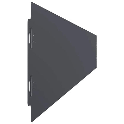 Lawn Edging 50 pcs 10 x 103 cm Cold-rolled steel Anthracite