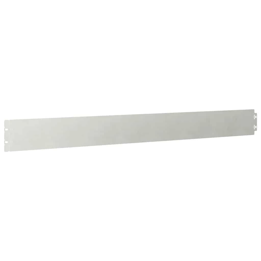 Lawn Edging 50 pcs 10 x 103 cm Stainless Steel Silver