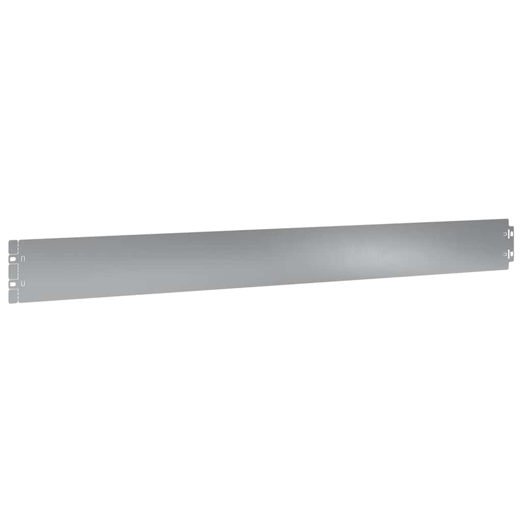 Lawn Edging 50 pcs 10 x 103 cm Galvanised Steel Silver