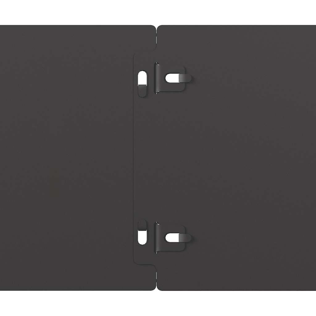 Lawn Edging 10 pcs 15 x 103 cm Steel Black