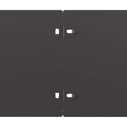 Lawn Edging 10 pcs 15 x 103 cm Steel Black