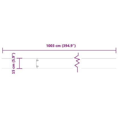 Lawn Edging 10 pcs 15 x 103 cm Steel Black