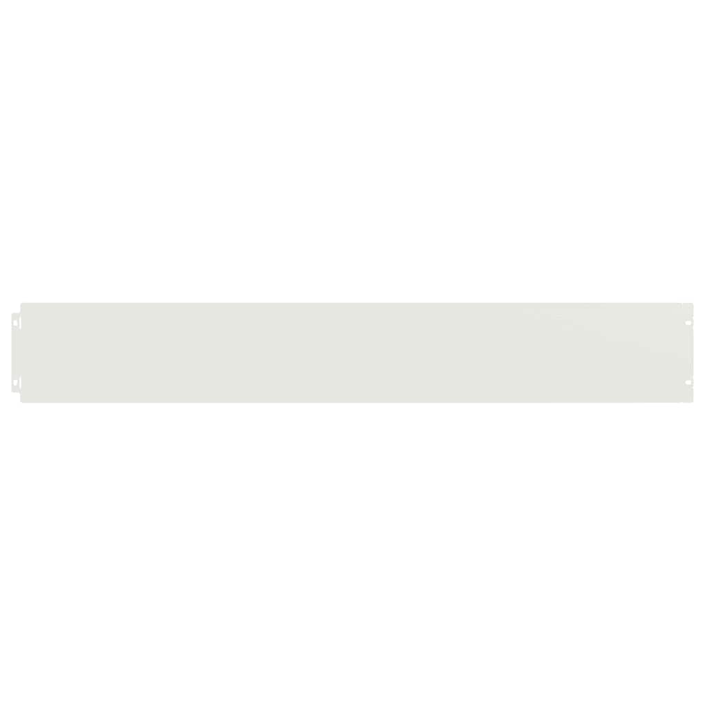 Lawn Edging 10 pcs 15 x 103 cm Cold-rolled steel White