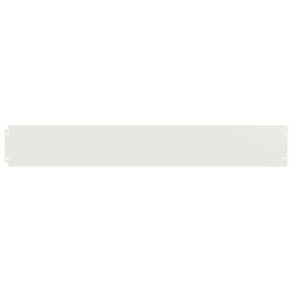 Lawn Edging 10 pcs 15 x 103 cm Cold-rolled steel White