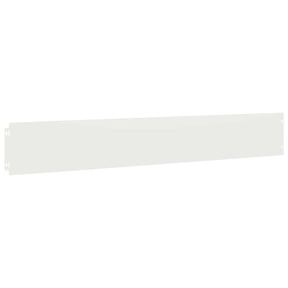 Lawn Edging 10 pcs 15 x 103 cm Cold-rolled steel White
