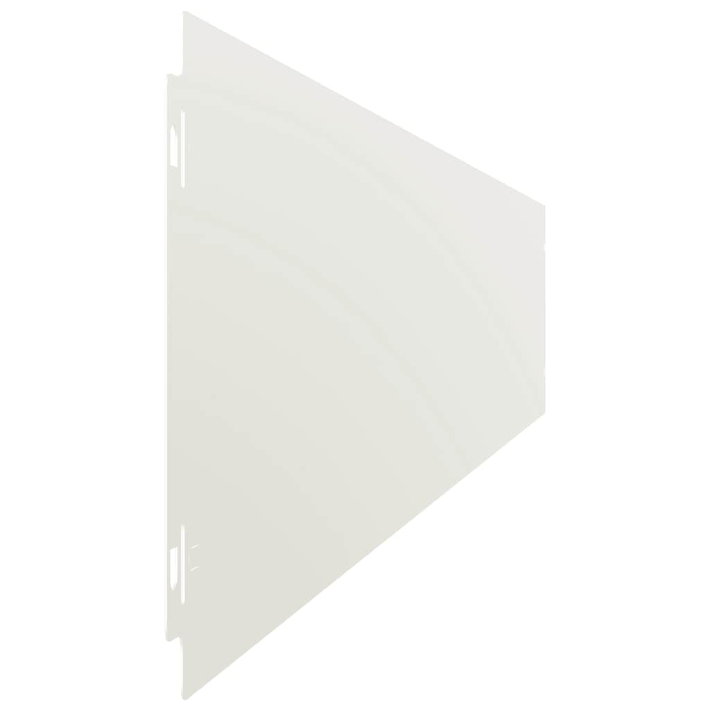 Lawn Edging 10 pcs 15 x 103 cm Cold-rolled steel White