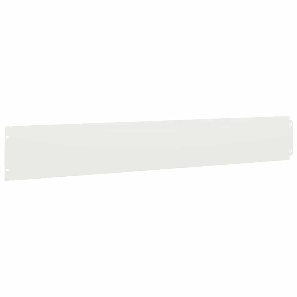 Lawn Edging 10 pcs 15 x 103 cm Cold-rolled steel White