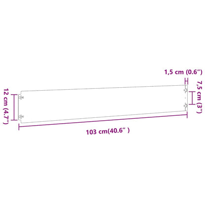 Lawn Edging 10 pcs 15 x 103 cm Cold-rolled steel White