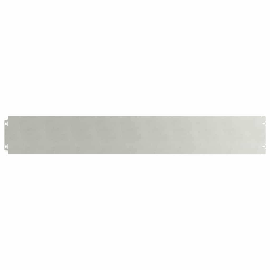 Lawn Edging 10 pcs 15 x 103 cm Stainless Steel Silver