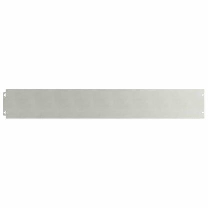 Lawn Edging 10 pcs 15 x 103 cm Stainless Steel Silver