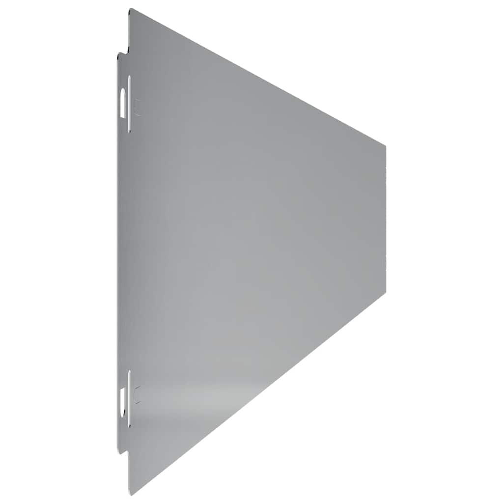 Lawn Edging 10 pcs 15 x 103 cm Galvanised Steel Silver