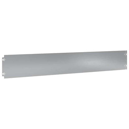 Lawn Edging 50 pcs 15 x 103 cm Galvanised Steel Silver