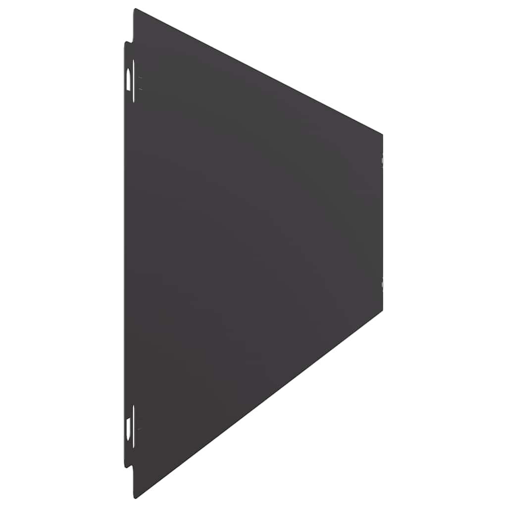 Lawn Edging 10 pcs 20 x 103 cm Steel Black