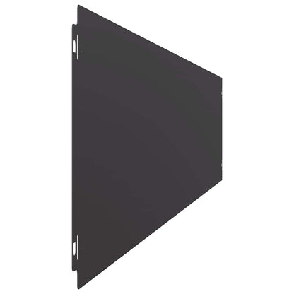 Lawn Edging 10 pcs 20 x 103 cm Steel Black
