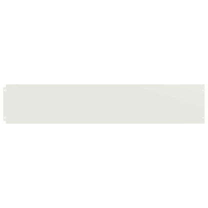 Lawn Edging 10 pcs 20 x 103 cm Cold-rolled steel White