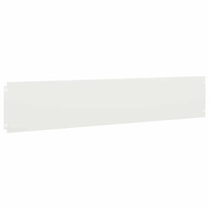 Lawn Edging 10 pcs 20 x 103 cm Cold-rolled steel White