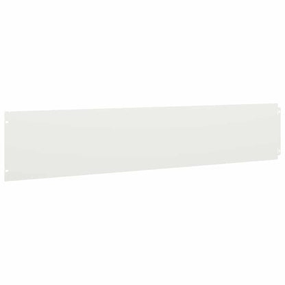 Lawn Edging 10 pcs 20 x 103 cm Cold-rolled steel White