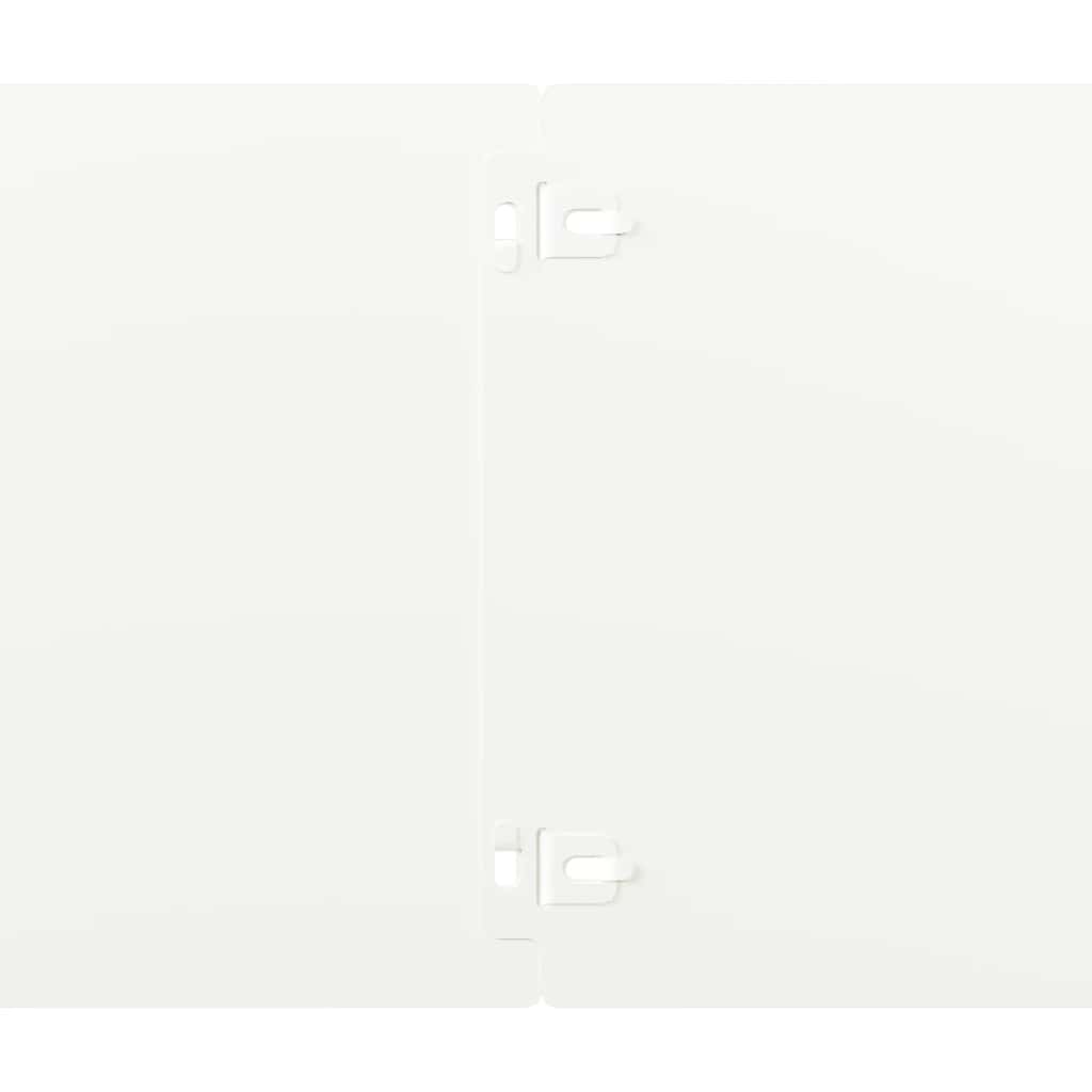 Lawn Edging 10 pcs 20 x 103 cm Cold-rolled steel White