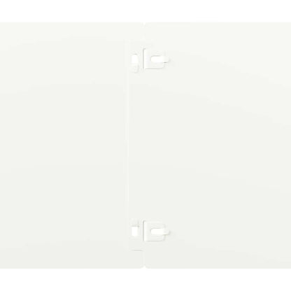 Lawn Edging 10 pcs 20 x 103 cm Cold-rolled steel White