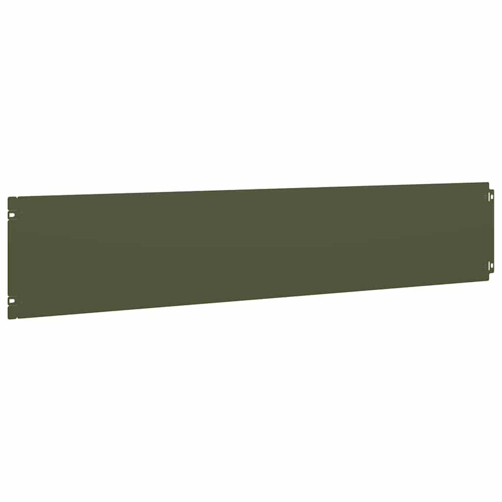 Lawn Edging 10 pcs 20 x 103 cm Cold-rolled steel Olive Green