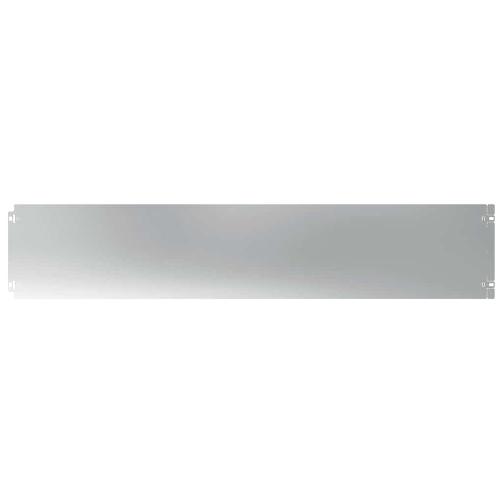 Lawn Edging 10 pcs 20 x 103 cm Galvanised Steel Silver
