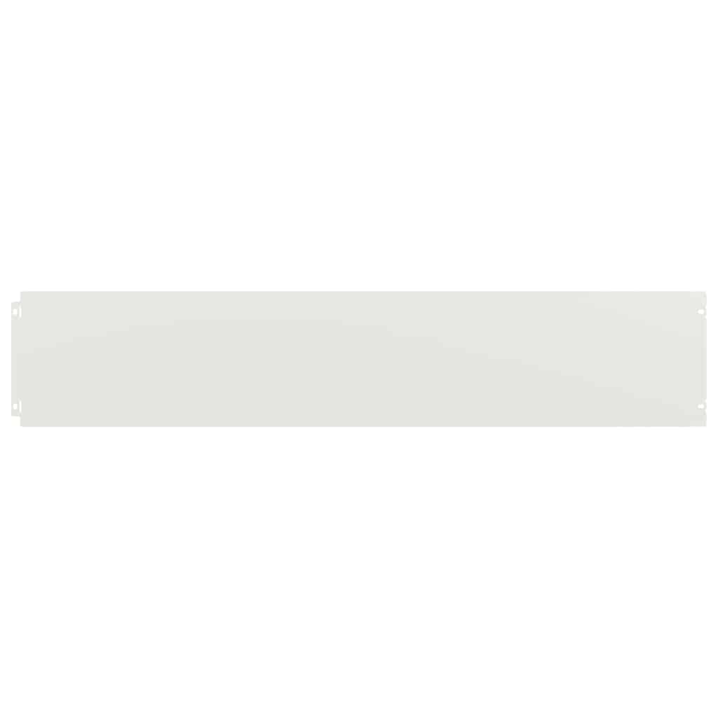 Lawn Edging 30 pcs 20 x 103 cm Cold-rolled steel White