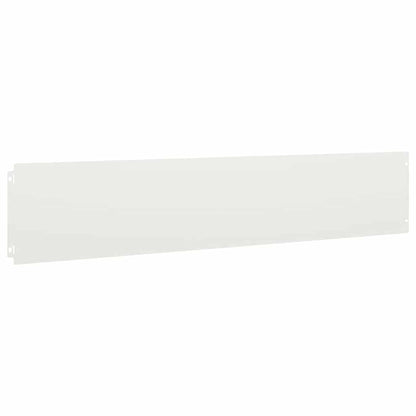 Lawn Edging 30 pcs 20 x 103 cm Cold-rolled steel White