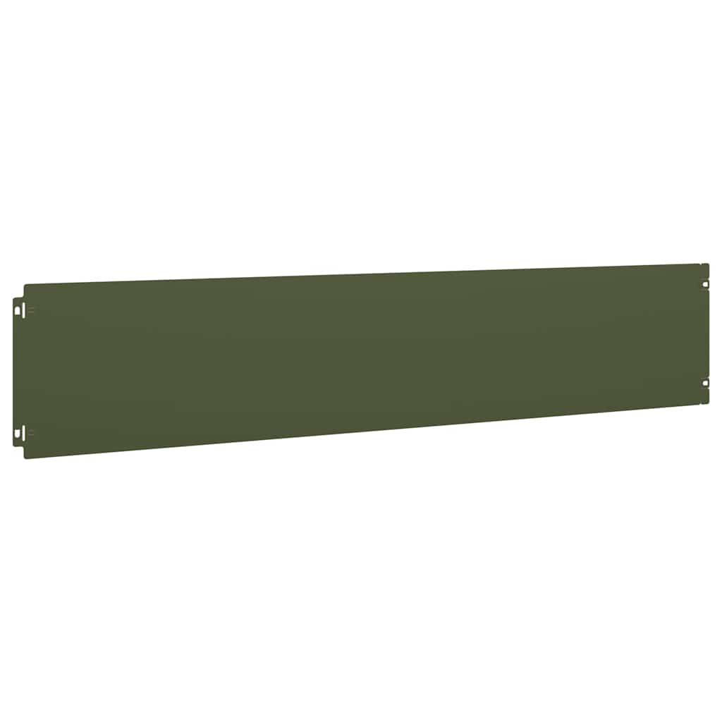 Lawn Edging 30 pcs 20 x 103 cm Cold-rolled steel Olive Green