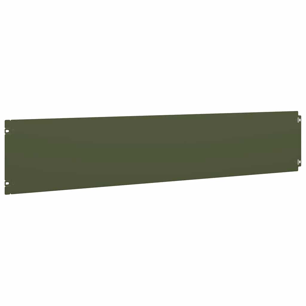 Lawn Edging 30 pcs 20 x 103 cm Cold-rolled steel Olive Green