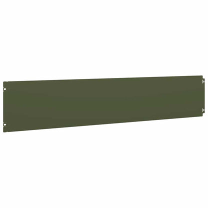 Lawn Edging 30 pcs 20 x 103 cm Cold-rolled steel Olive Green