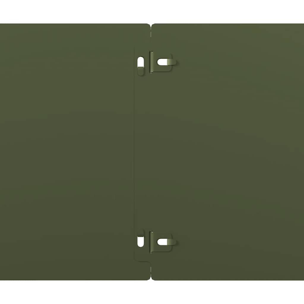 Lawn Edging 30 pcs 20 x 103 cm Cold-rolled steel Olive Green