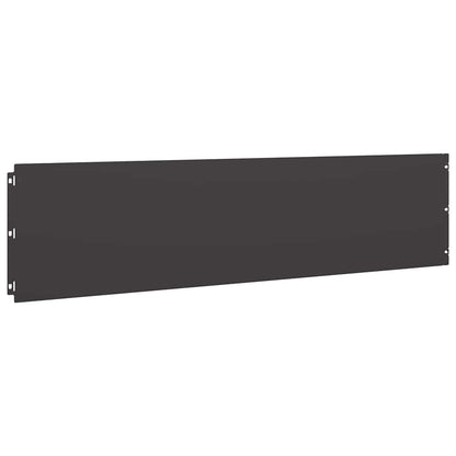 Lawn Edging 10 pcs 25 x 103 cm Cold-rolled steel Black