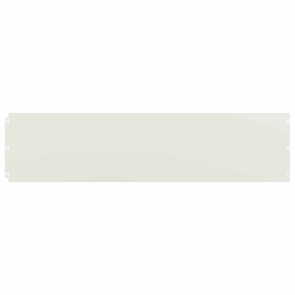 Lawn Edging 10 pcs 25 x 103 cm Cold-rolled steel White
