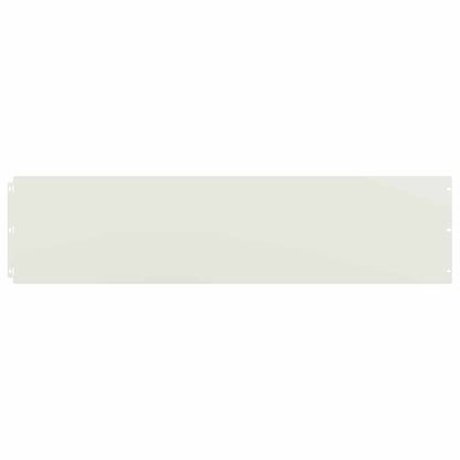Lawn Edging 10 pcs 25 x 103 cm Cold-rolled steel White
