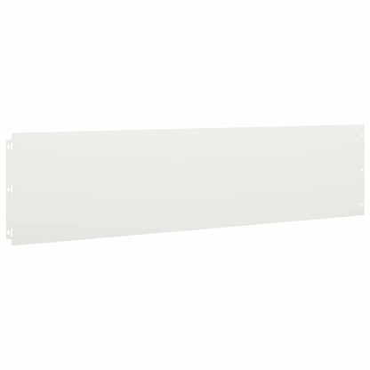 Lawn Edging 10 pcs 25 x 103 cm Cold-rolled steel White