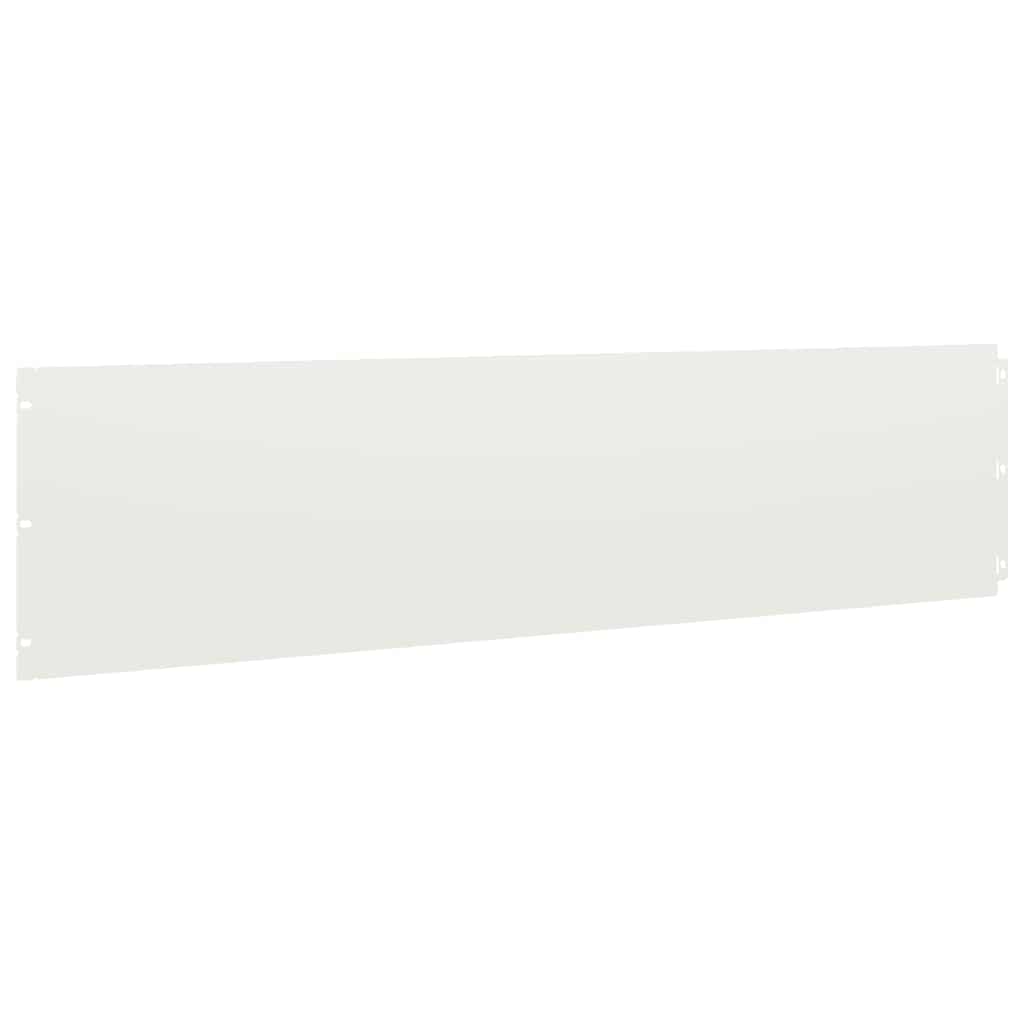 Lawn Edging 10 pcs 25 x 103 cm Cold-rolled steel White