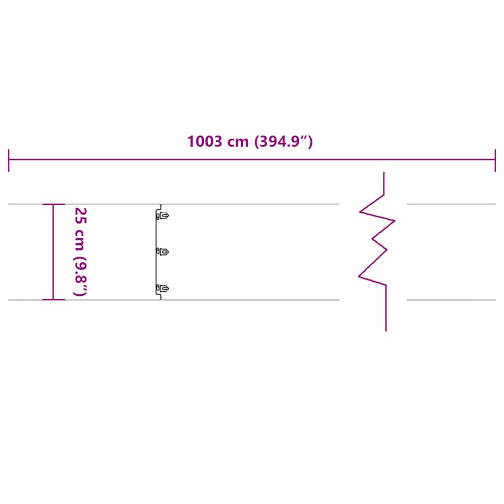Lawn Edging 10 pcs 25 x 103 cm Cold-rolled steel White