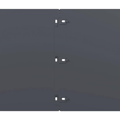 Lawn Edging 10 pcs 25 x 103 cm Cold-rolled steel Anthracite