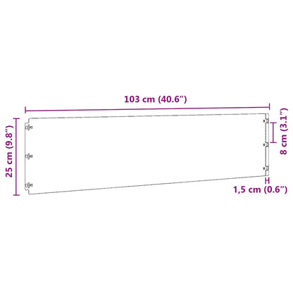 Lawn Edging 10 pcs 25 x 103 cm Cold-rolled steel Olive Green