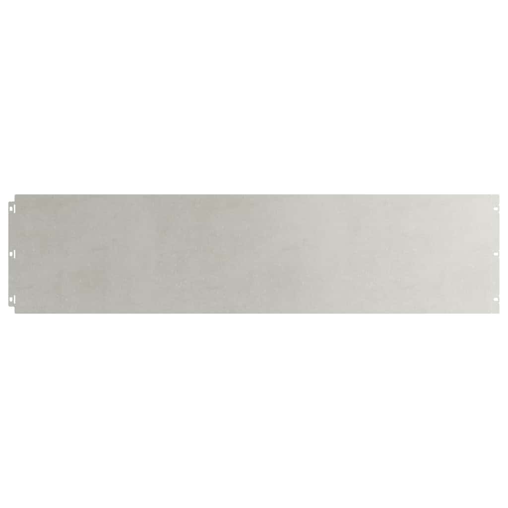Lawn Edging 10 pcs 25 x 103 cm Stainless Steel Silver