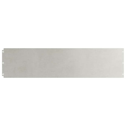 Lawn Edging 10 pcs 25 x 103 cm Stainless Steel Silver