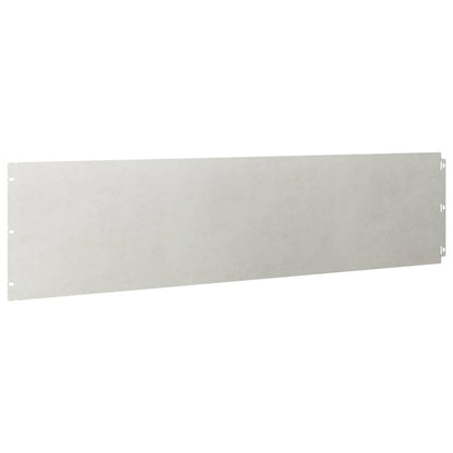 Lawn Edging 10 pcs 25 x 103 cm Stainless Steel Silver