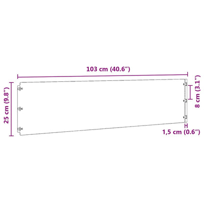 Lawn Edging 10 pcs 25 x 103 cm Stainless Steel Silver
