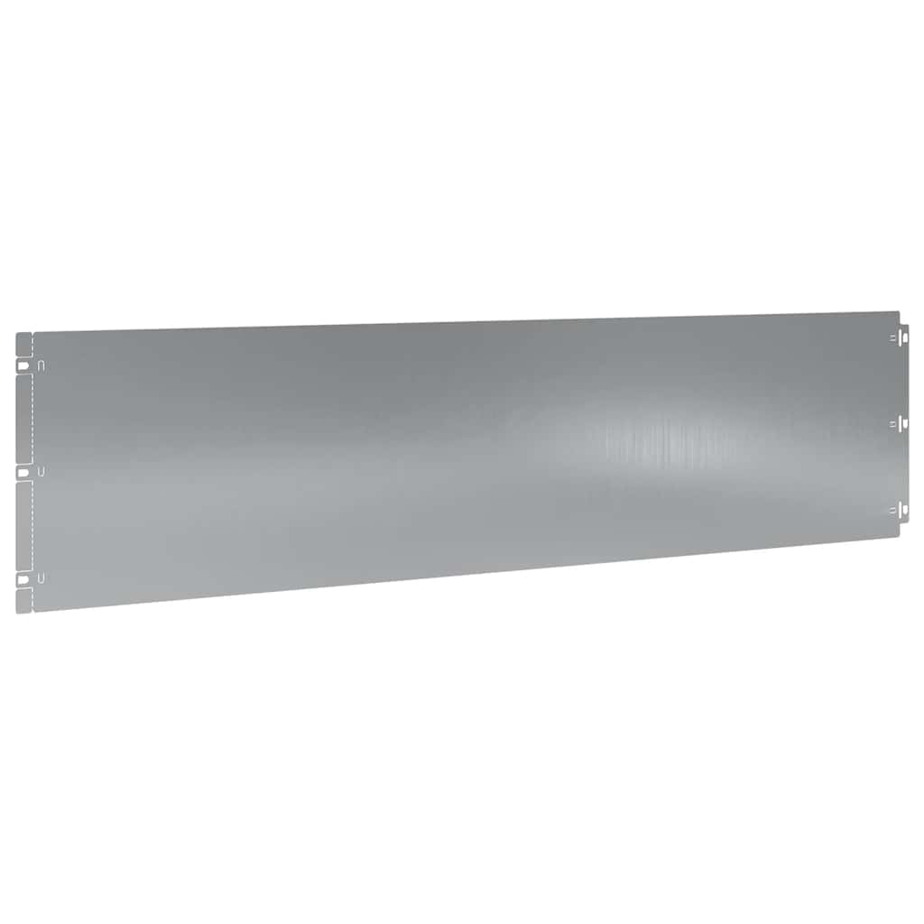Lawn Edging 10 pcs 25 x 103 cm Galvanised Steel Silver