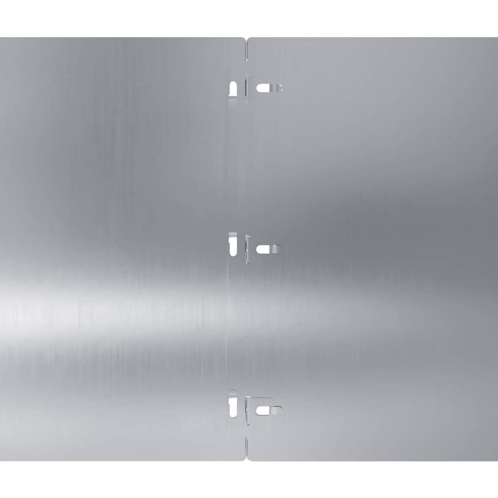 Lawn Edging 10 pcs 25 x 103 cm Galvanised Steel Silver