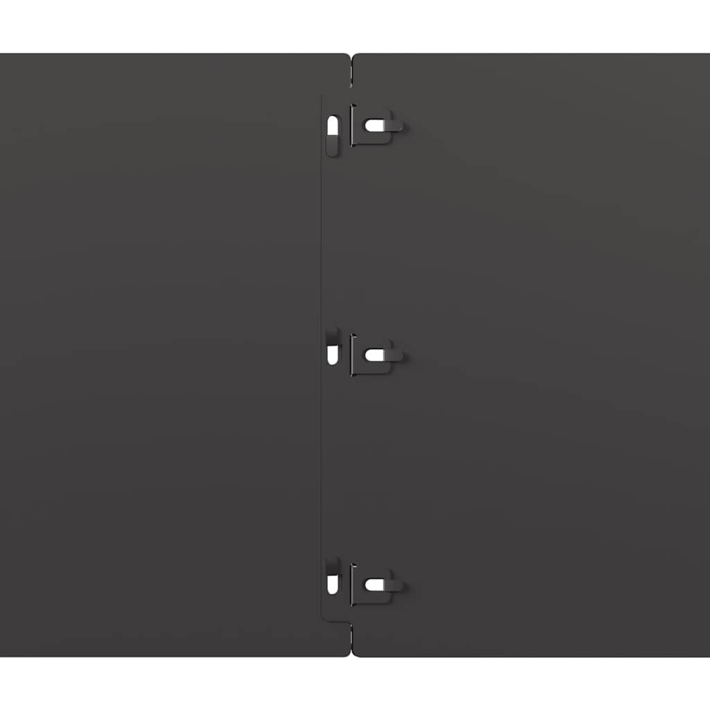 Lawn Edging 20 pcs 25 x 103 cm Cold-rolled steel Black